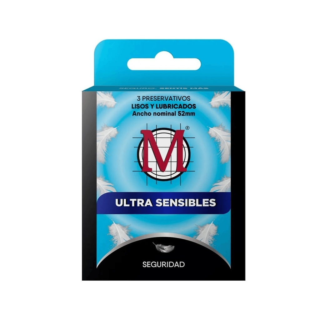 Preservativo M FORCE Ultra sentible X3U x 1u