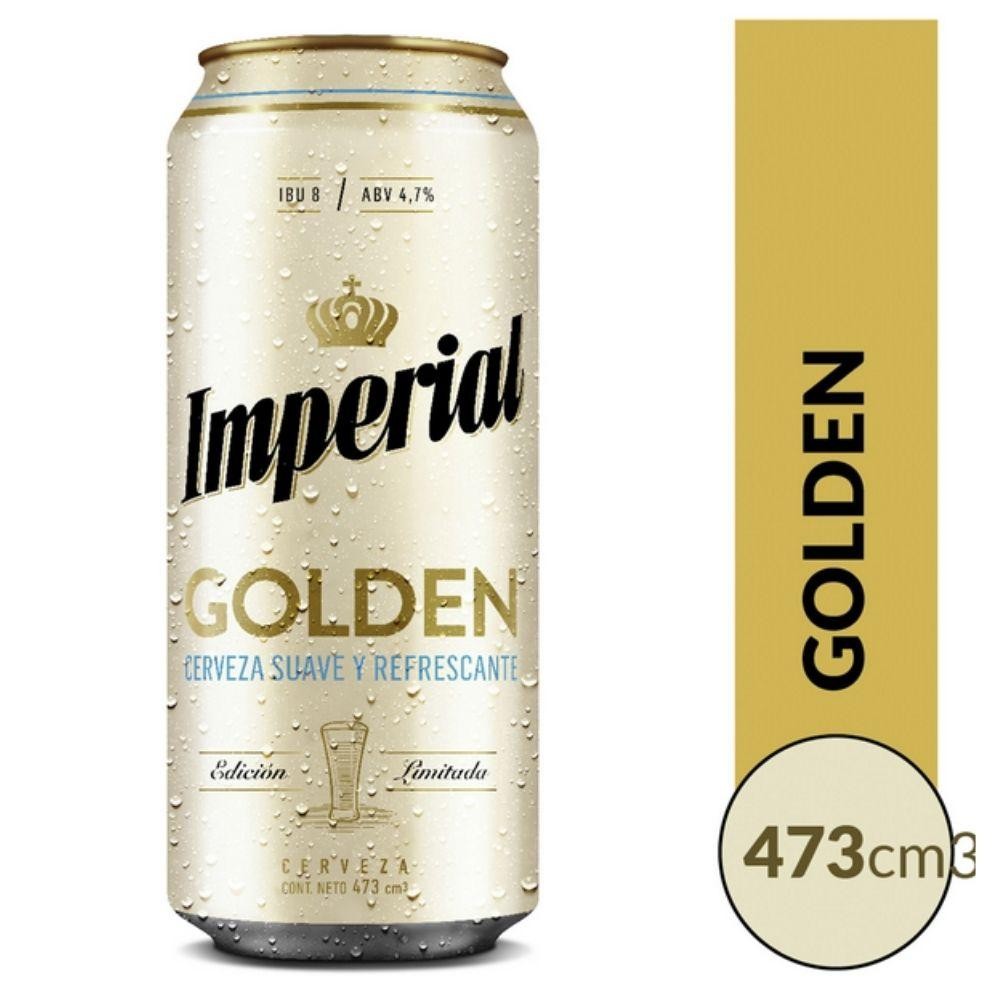Cerveza Imperial Golden Lata 473ml x 24u