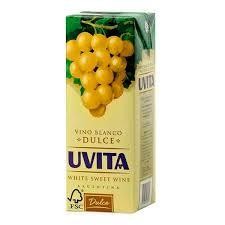 Vino Uvita Blanco Dulce 1l x 12u