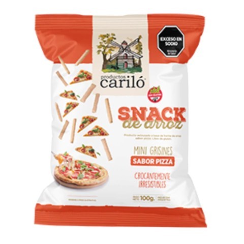 Mini Grisin Sabor Pizza Molinos del Bosque 100gr x 16u