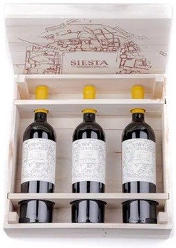 Vino Estuche Siesta Malbec 750ml x 3u