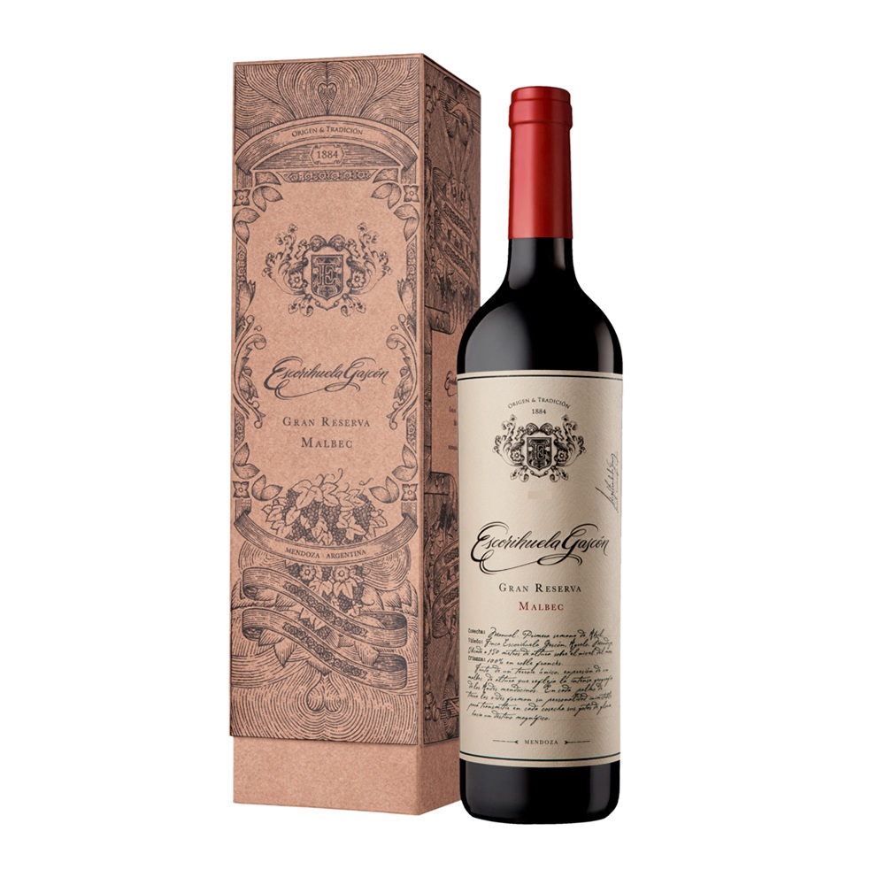 Vino Escorihuela Gascon Gran Reserva con Estuche Malbec unidad 750ml x 1u