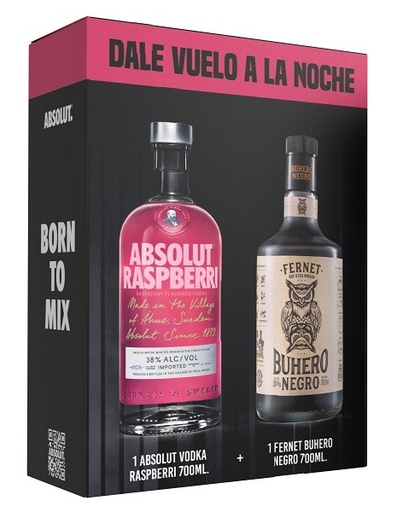 [103066] Vap Buhero +Absolut Raspberry 700ml x 1u