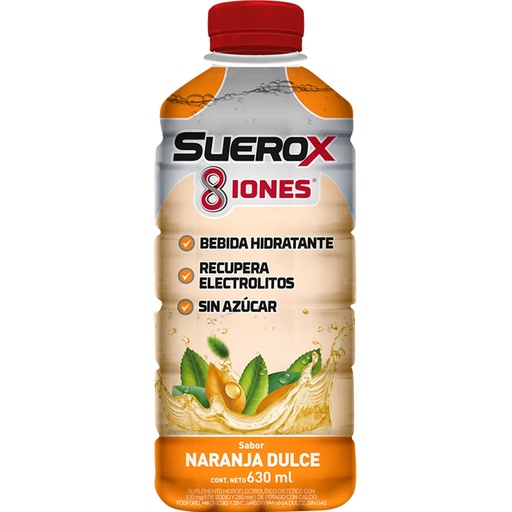Suerox Naranja dulce 630ml x 6u
