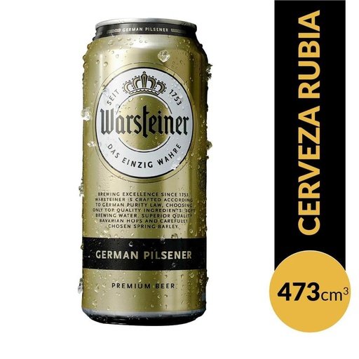 [109187] Cerveza Warsteiner Lata 473ml x 24u
