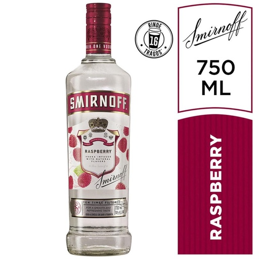 [128018] Vodka Smirnoff Raspberry 700ml x 6u