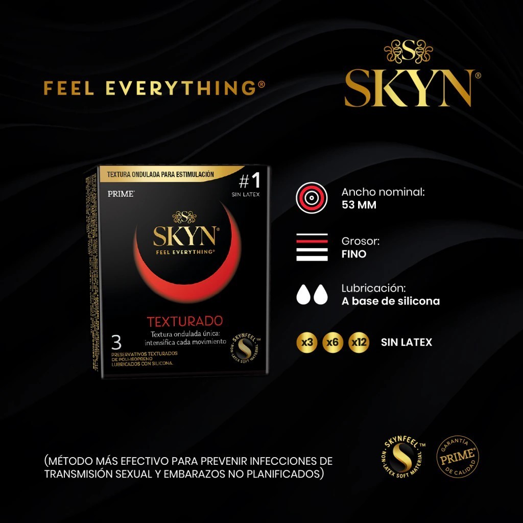 Preservativos Prime skyn Display x 3 Preservativos x 1u