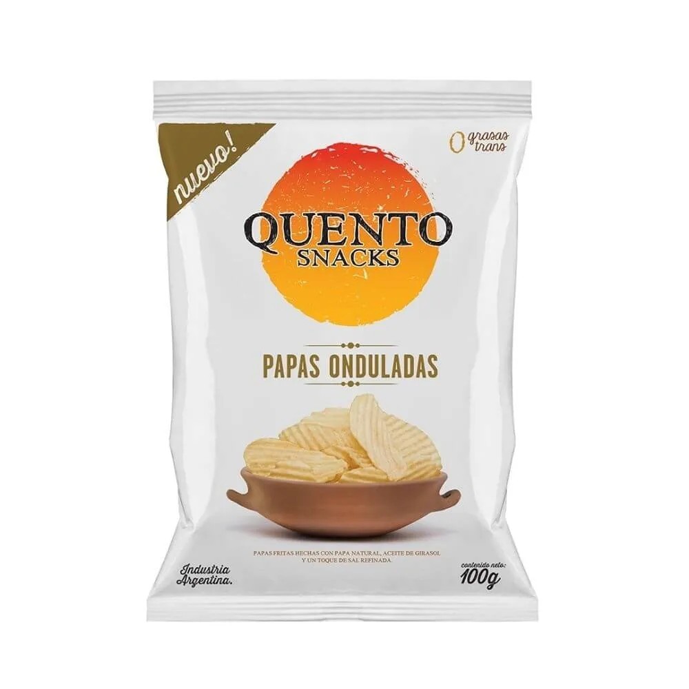 Papas Onduladas Quento 92gr x 18u