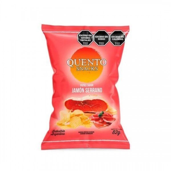 Papas Jamon serrano Quento 82gr x 18u