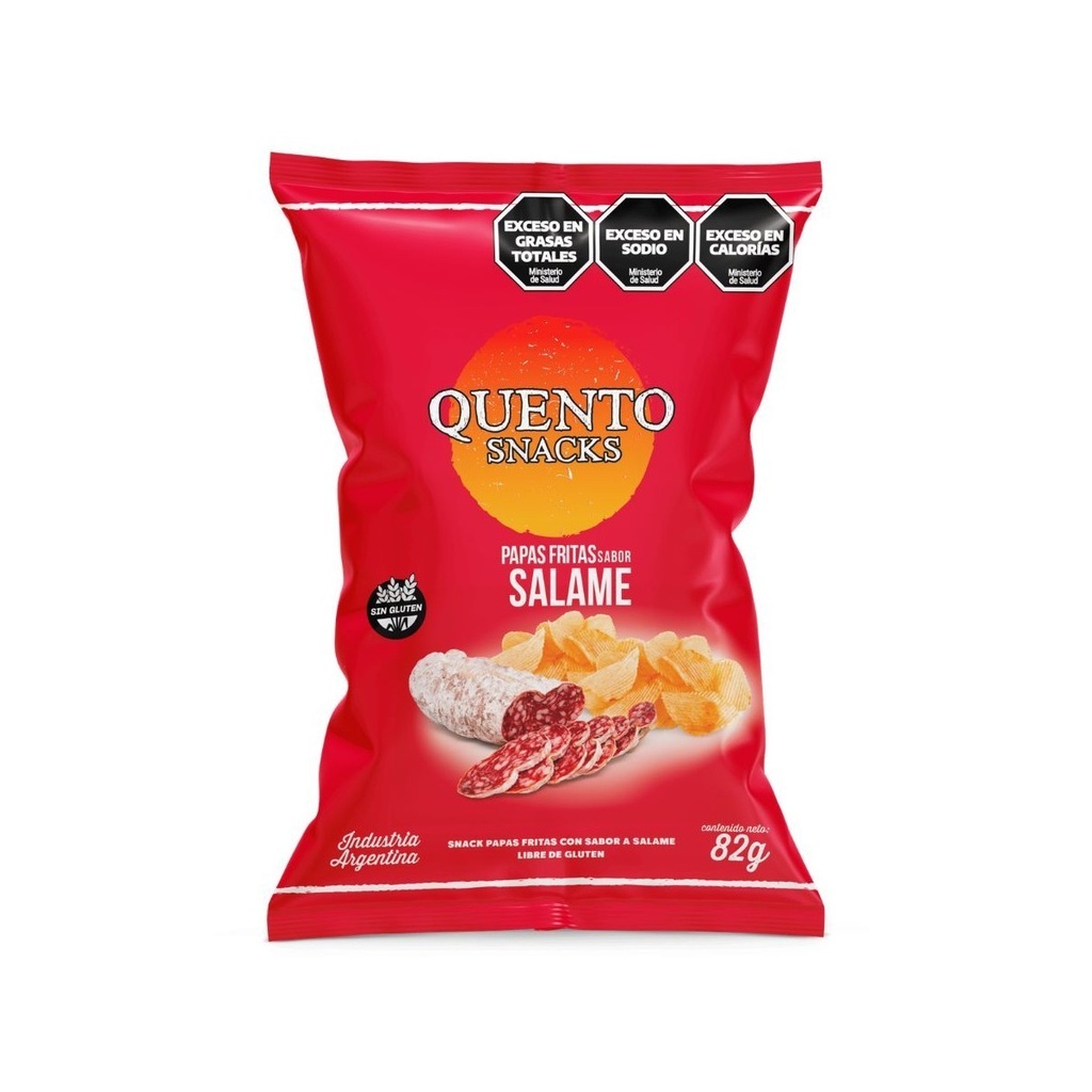 Papas Salame Quento 82gr x 18u