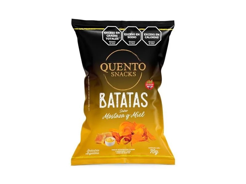 Batatas Mostaza y miel Quento 70gr x 22u