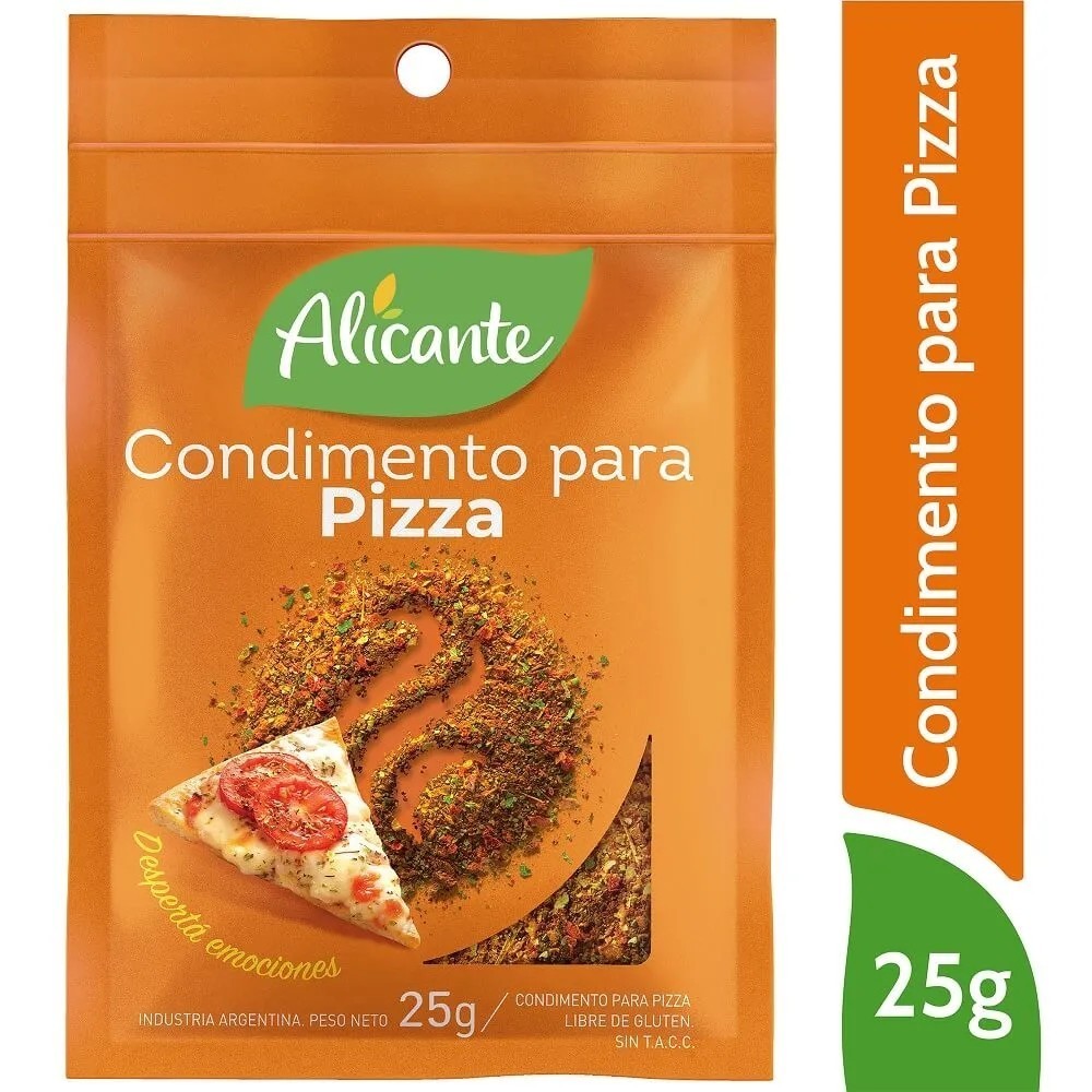 Condimento Para Pizza Alicante 25gr x 12u