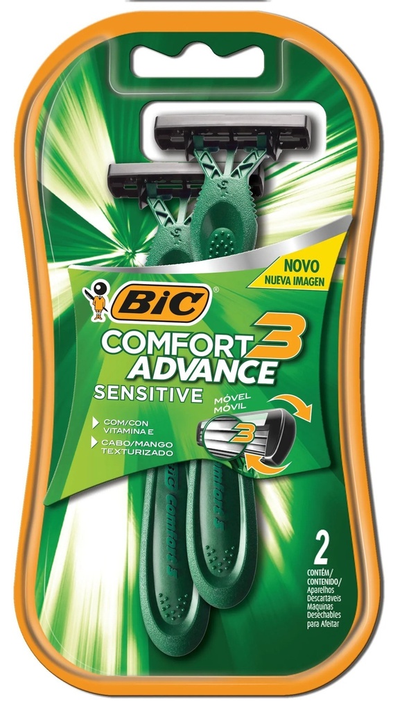 Afeitadora Bic Comfort 3 sensitive x 12u