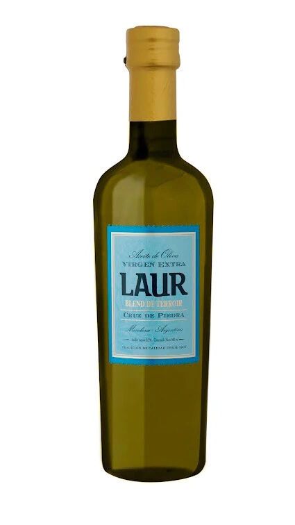 Aceite Oliva Laur extra virgen Cruz de piedra Orgánico Blend de Terroir 500ml x 6u