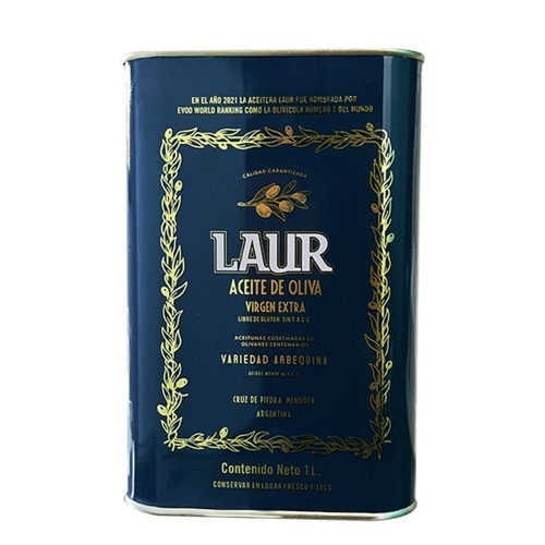 Aceite de oliva Laur Lata Arbequina 1l x 6u