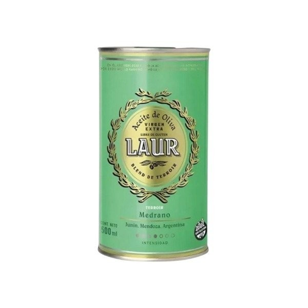 Aceite de Oliva Extra Virgen Lata Medrano Blend de Terroir 500ml x 6u