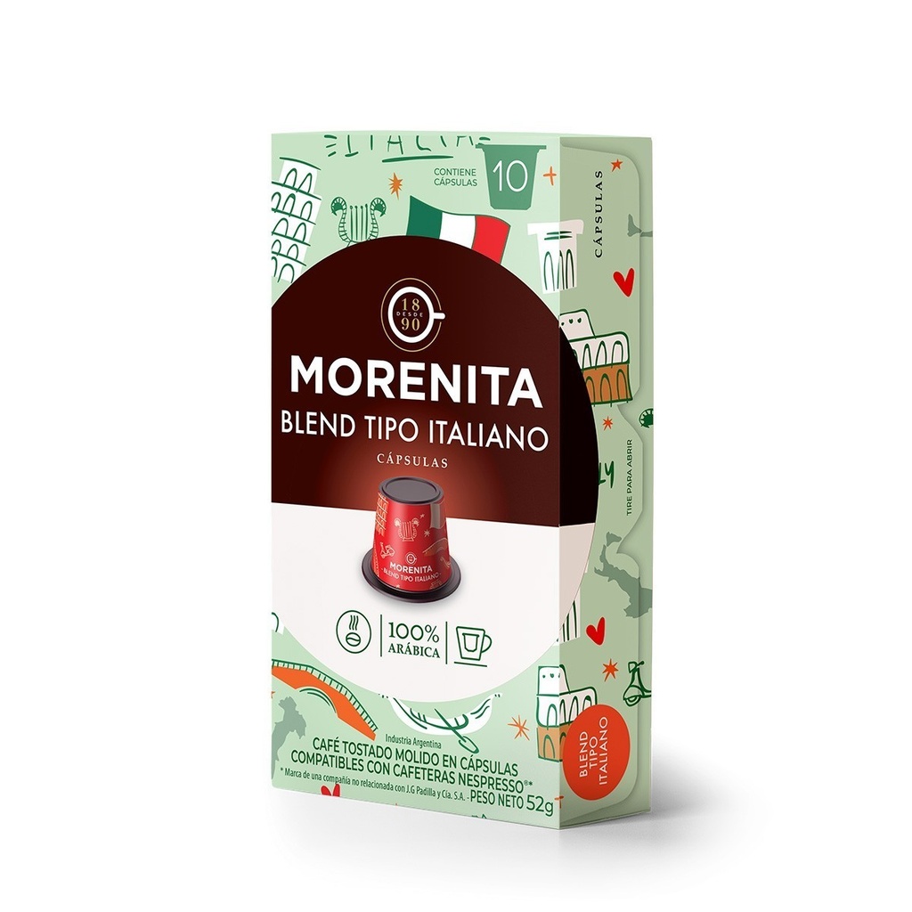 Capsulas Morenita Italiano x 1u