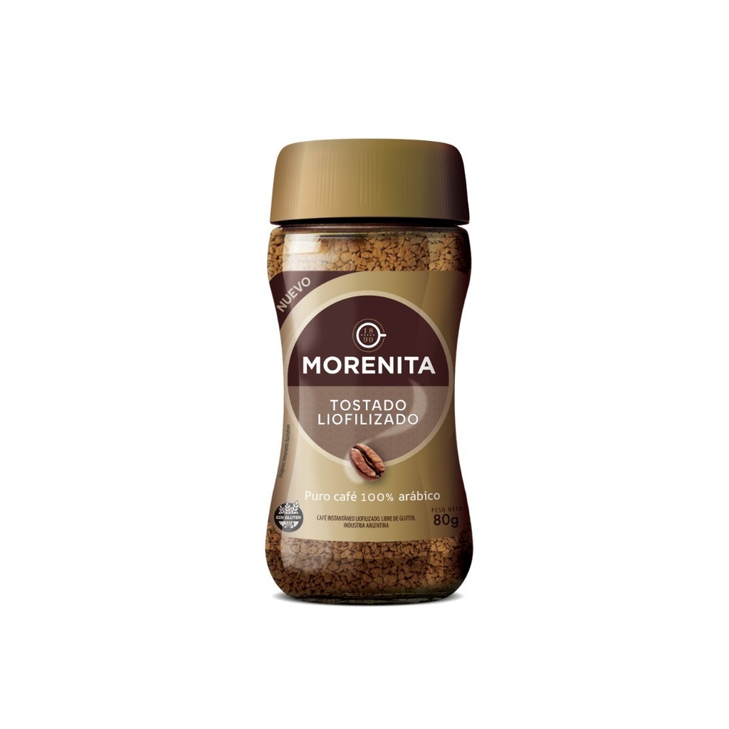 Café instantáneo Frasco Morenita Liofilizado 60gr x 6u
