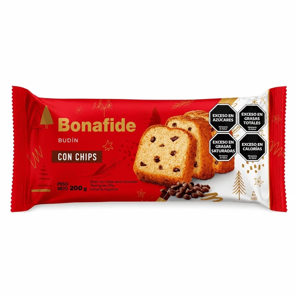 Budin Bonafide con chip 180gr x 12u