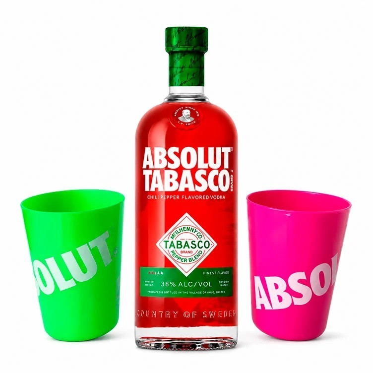 Vodka Absolut Tabasco 1l x 1u