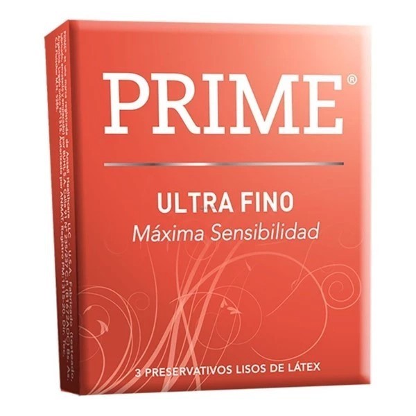 Preservativos Prime Ultrafino Display x 3 Preservativos x 1u