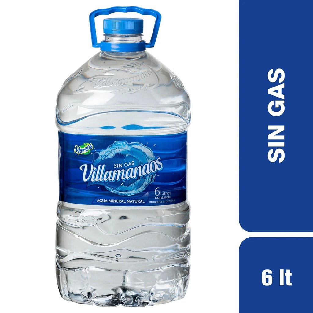 Agua Villamanaos Bidon 6l x 1u