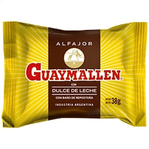 Alfajor Guaymallen Simple De Dulce De Leche 38gr x 40u