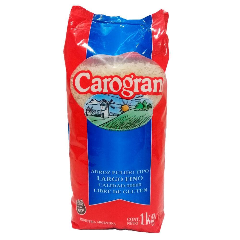 Arroz Carogran Largo Fino 1kg x 1u