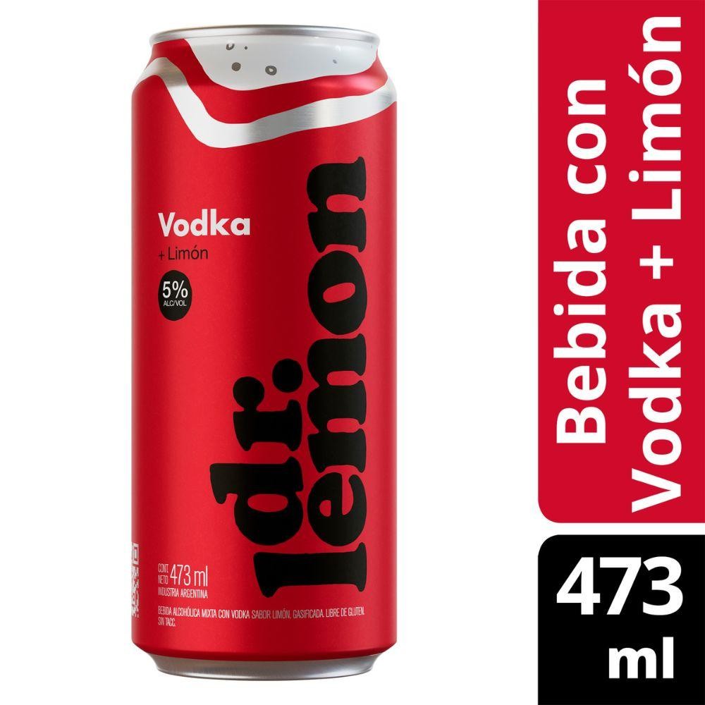 Dr Lemon Vodka Lata 473ml x 24u