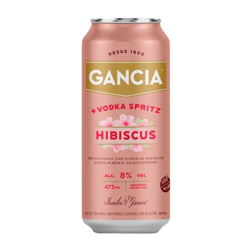 Gancia Hibiscus Vodka Lata 473ml x 24u