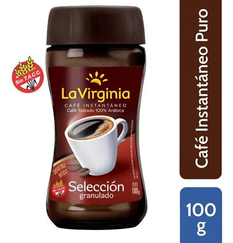 Café Instantaneo Lavirginia "Selección Tostado" Frasco 100gr x 6u