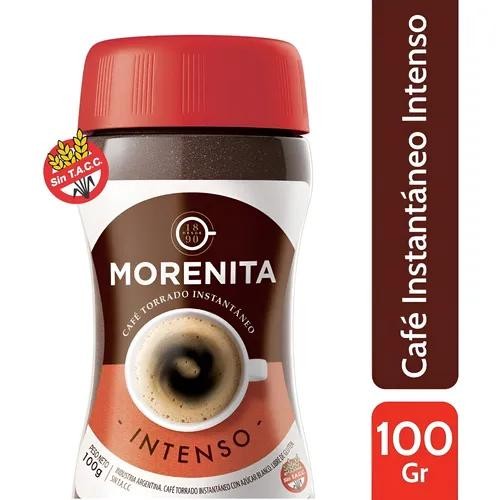 Café Instantaneo Morenita Intenso Frasco 100gr x 6u