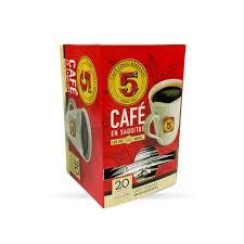 Cafe Torrado Molido 5 Hispanos X 20 Saquitos Xs 5gr x 10u