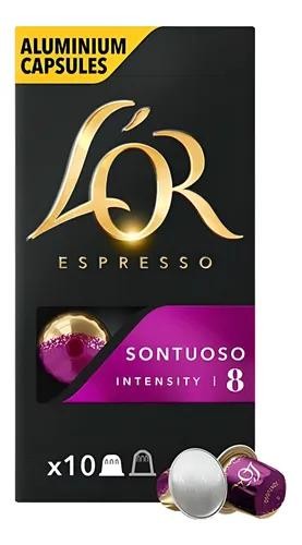 Capsulas Cafe Lor Sontuoso Intënsidad 8 Display X 10Unidades De Capsula  x 1u