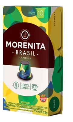 Capsulas Morenita Brasil x10caps Display 52gr x 1u