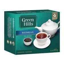 Te Green Hills Te Negro En Hebras 100gr x 20u