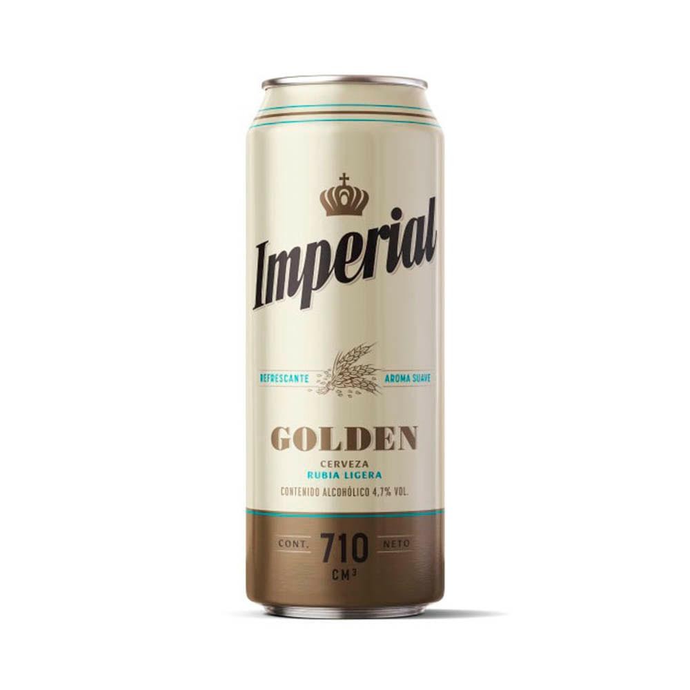 Cerveza Imperial Golden Laton 710ml x 24u