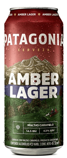 Cerveza Patagonia Amber Lager Lata 473ml x 24u