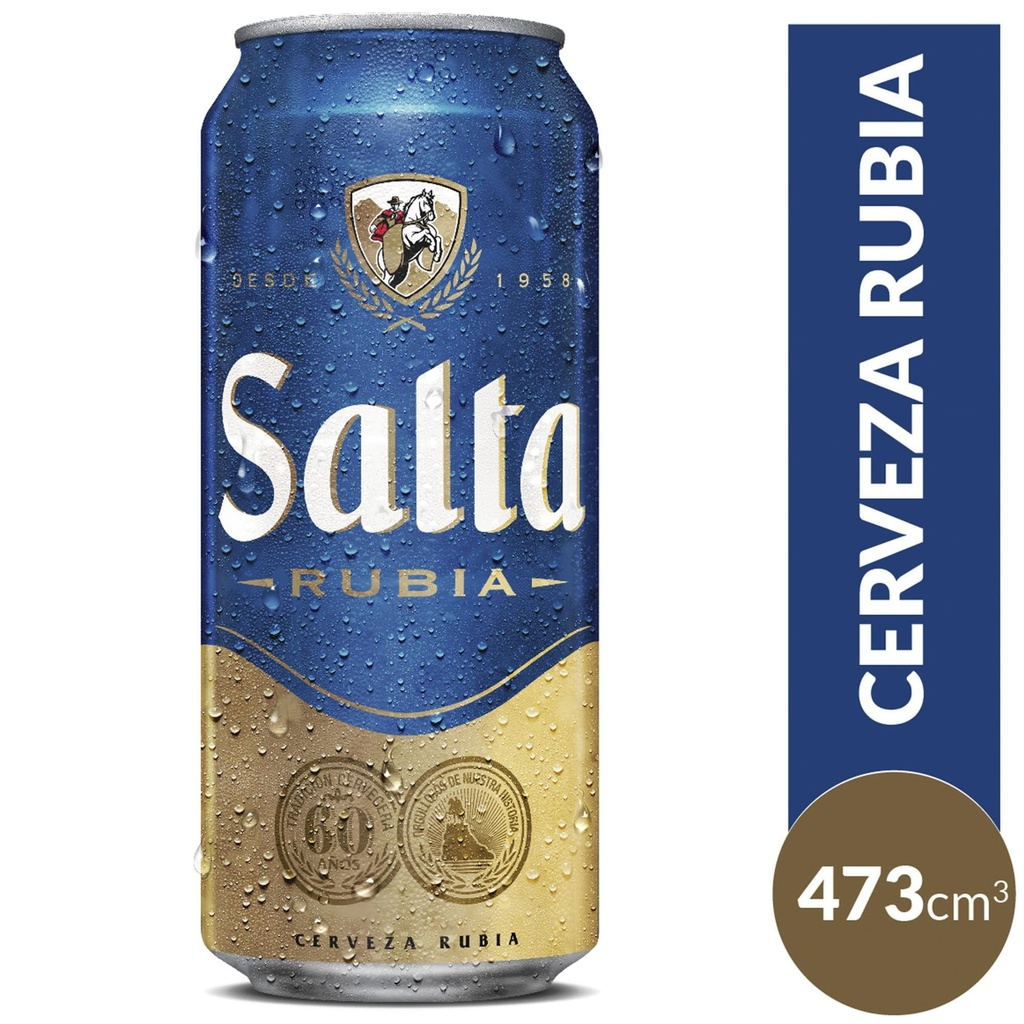 Cerveza Salta Rubia Lata 473ml x 24u