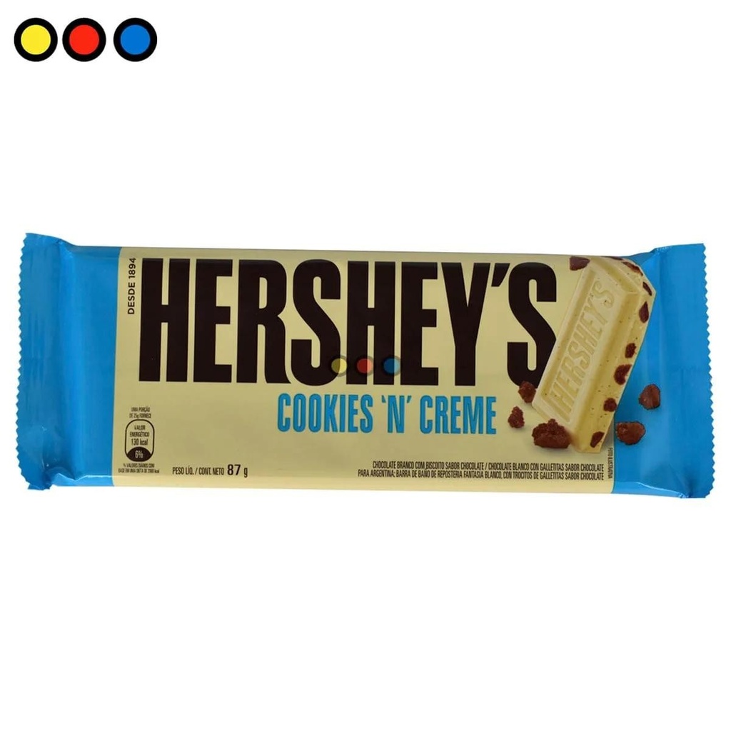 Chocolate Cookies 'N Creme Hershey'S 87gr x 16u