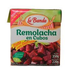 Remolacha En Cubo La Banda Pack 350gr x 6u