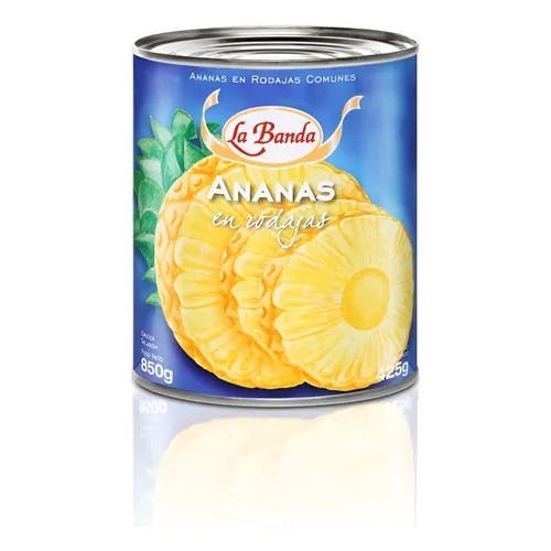 Anana Rodajas Comunes La Banda 850gr x 12u