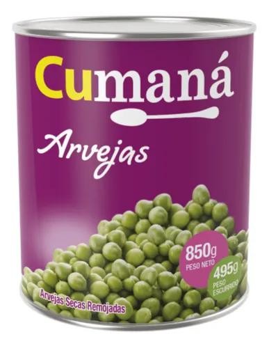 Arvejas Secas Remojadas Pack 850gr x 12u