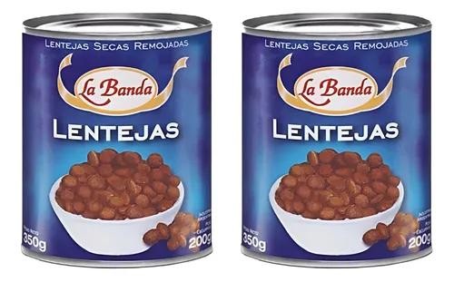 Lentejas Secas Remojadas La Banda Pack 350gr x 12u