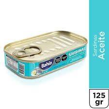 Sardinas En Aceite Bahia  125gr x 10u