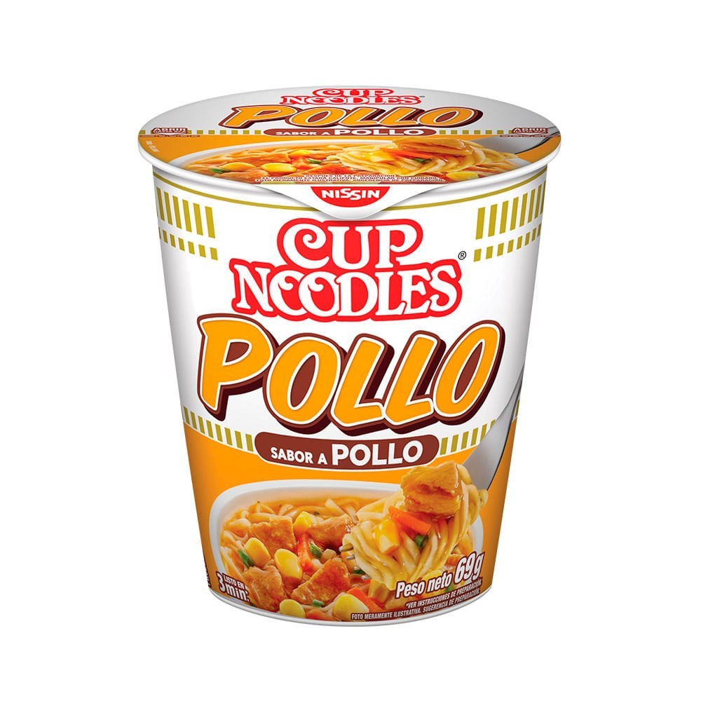Nisin Cup Noodles Pollo 71gr x 24u