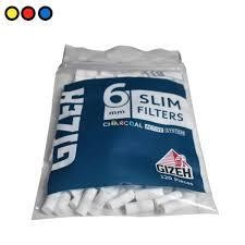 Filtros Gizeh Slim Carbon Display (Azul)  x 20u
