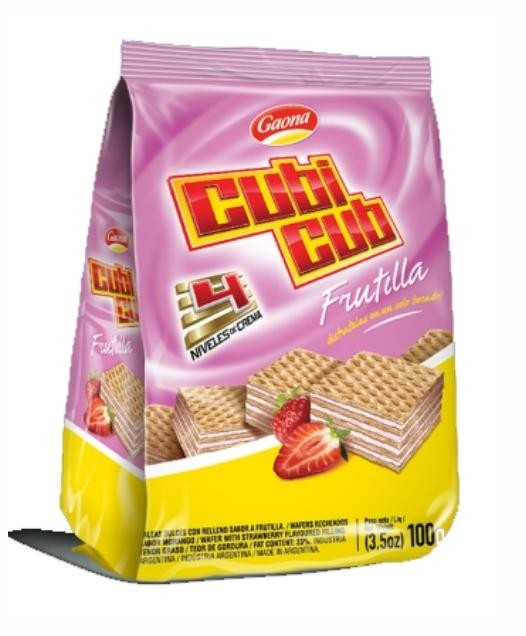 Cubicub Frutilla Gaona 100gr x 16u