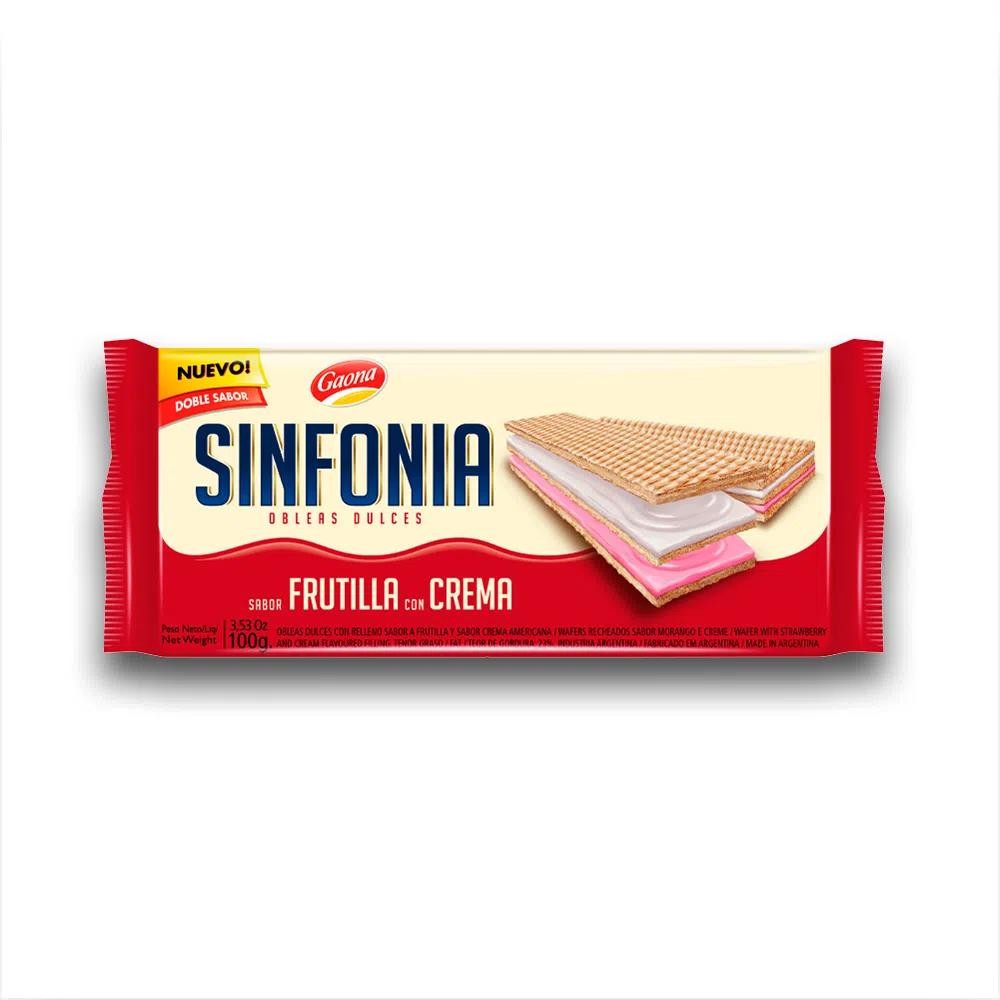 Sinfonia Frutilla Gaona 100gr x 28u