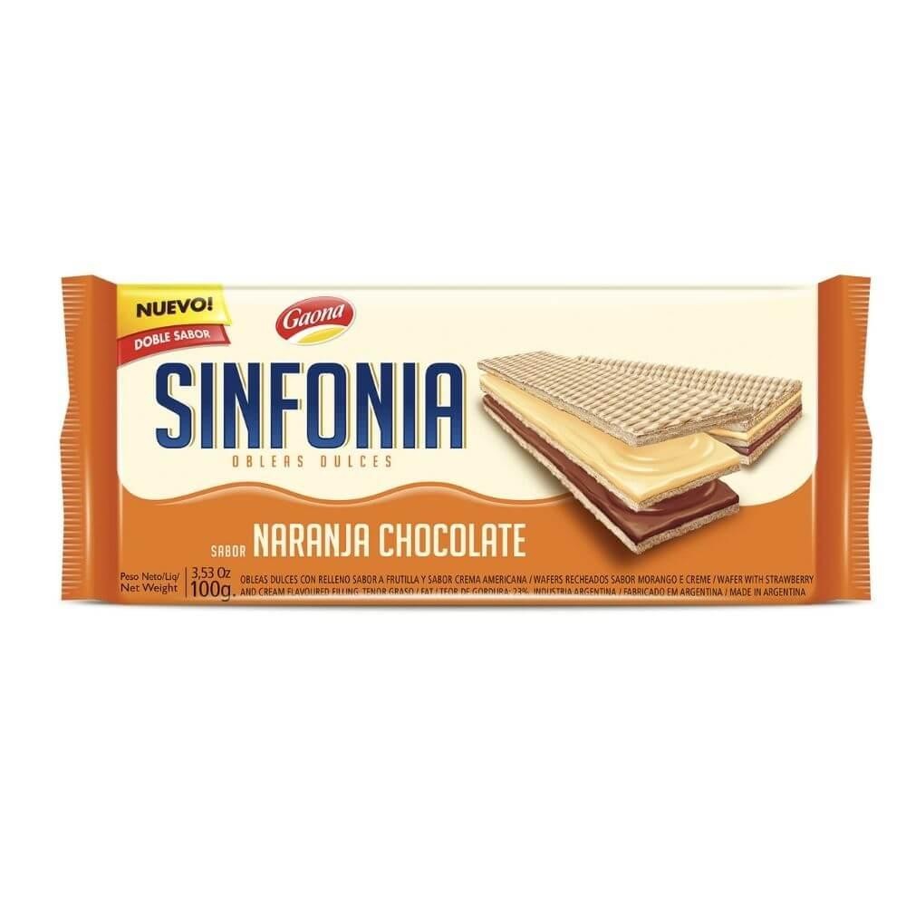 Sinfonia Naranja Chocolate Gaona 100gr x 28u